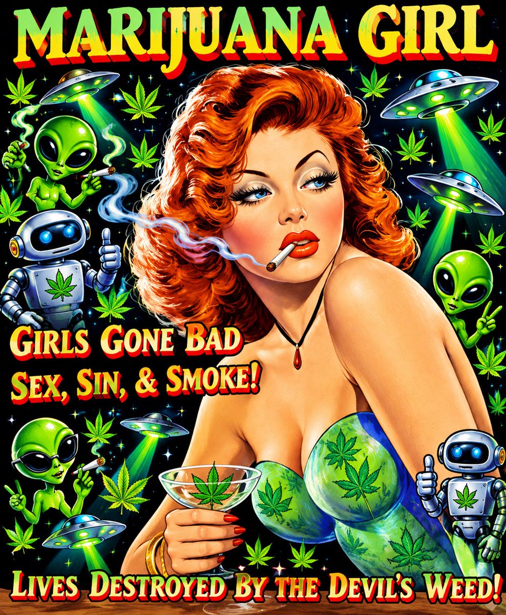 davidchiarelli's tweet photo. #AIArt #ReeferMadness #Cannabis #Sex #Sin #Smoke ๐ชด๐คช๐ https://t.co/qw6oOtLJ4F
