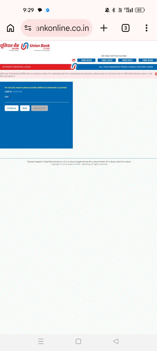 SbcVkb's tweet photo. Sir so many login problems on your bank sir please resolve this problem sir when I login id is blocking why I don't know
@UnionBankTweets https://t.co/yTYycCxzag