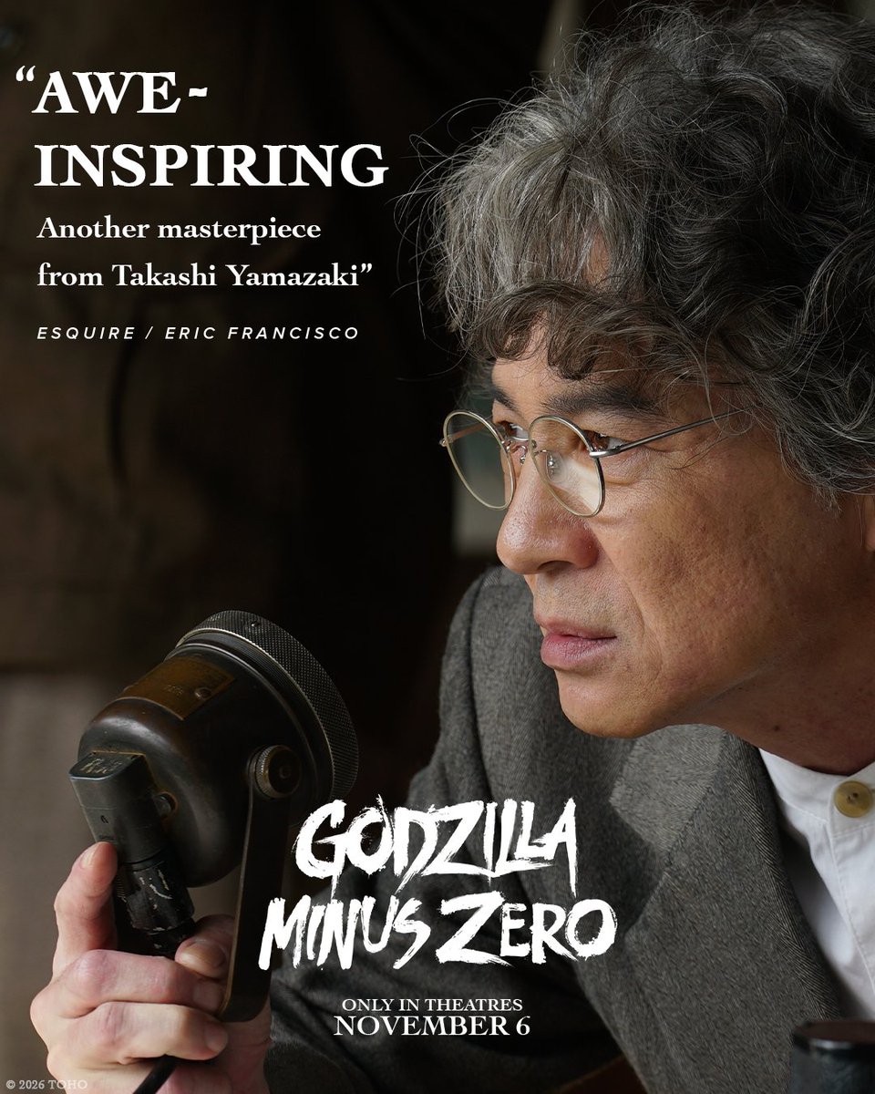 Godzilla_Toho's tweet photo. Tickets coming soon for GODZILLA MINUS ZERO, in theatres &amp; IMAX November 6. https://t.co/aE0j8SVZIX
