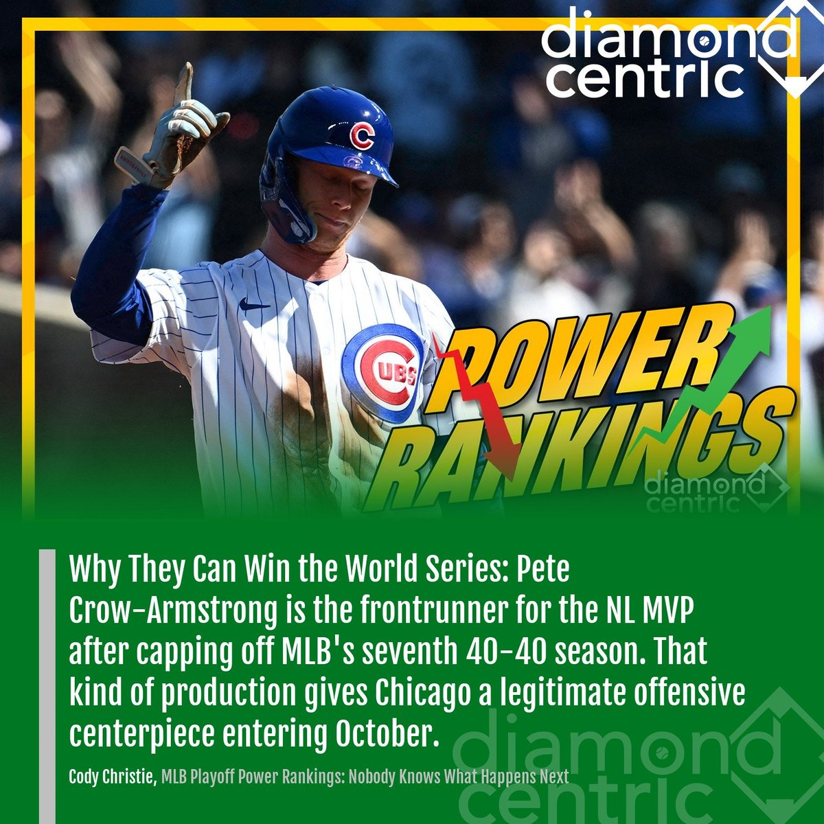 diamcent's tweet photo. MLB Playoff Power Rankings: Nobody Knows What Happens Next #mlb #milb https://t.co/s0G5ThNP8e