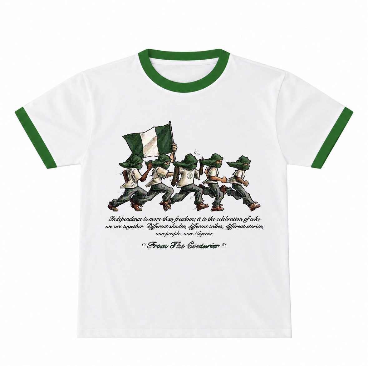 _thecouturier's tweet photo. One Nigeria. Many shades.🇳🇬
Independence is more than freedom. It is the celebration of who we’re together. The reminder that our diversity is not what separates us, it is what brings us together. Different shades, tribes, stories but One people, One 9ja_
https://t.co/K9JhZmmhQV https://t.co/rZNm3mvo18