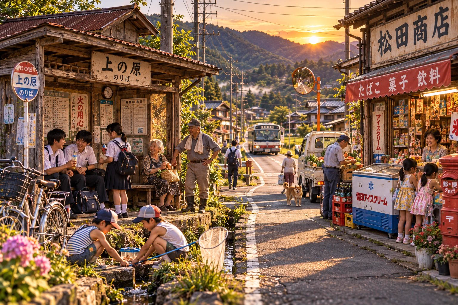 昭和風景に令和要素を1つ隠した画像投稿が広がる