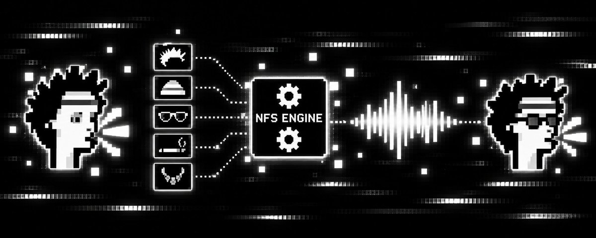 NFungibleSound's tweet photo. NFS isn’t building a library of audio files. We’re building an engine that creates the audio itself.

Traits → Sound DNA → NFS Engine → Voice
No recording required.

https://t.co/bTKsdcFgWm https://t.co/zTzFC5y562