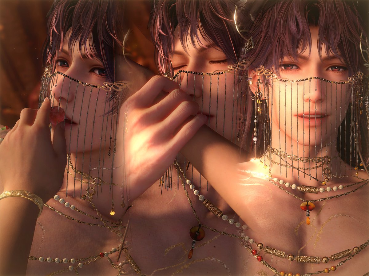 AyelsPearl's tweet photo. Santarch for some reason really reminds me of Dionysus🙂‍↕️
And also gem affection! Since Dionysus is well known for wine and wine was made with grapevines 
#PaintedInWineRafayel 
#IntoxicatingWaves
#DionysianFlames https://t.co/BnUv0GrRNH