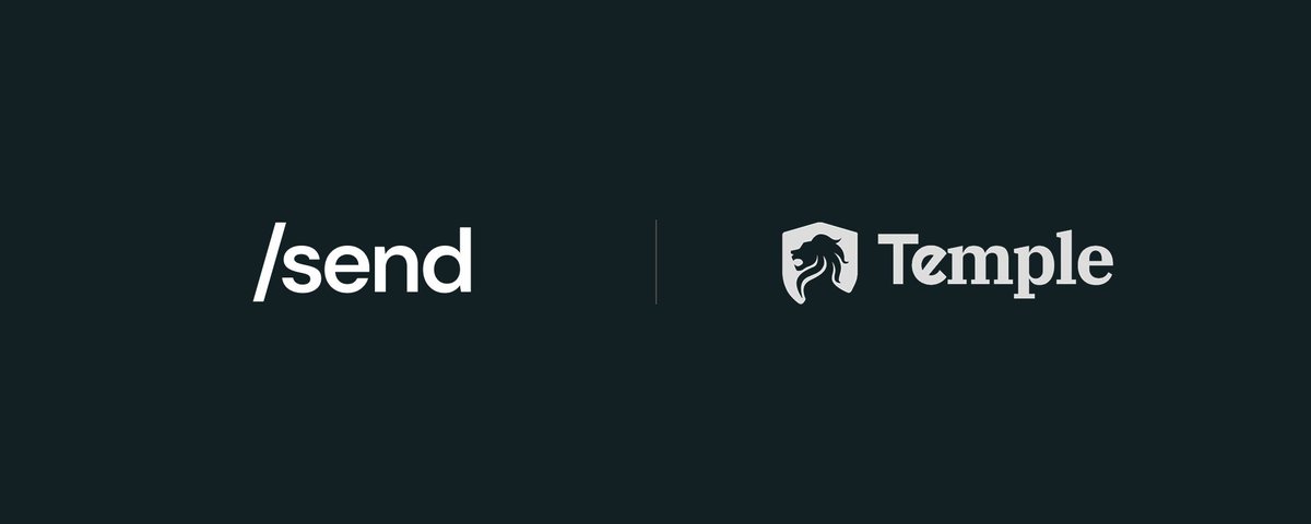Send's tweet photo. Temple 🤝 Send Connect

@Temple_ny now supports Send Connect.

Connect your Send Wallet to Temple on desktop and trade across the Canton ecosystem in a few clicks. https://t.co/eHAdRotquo