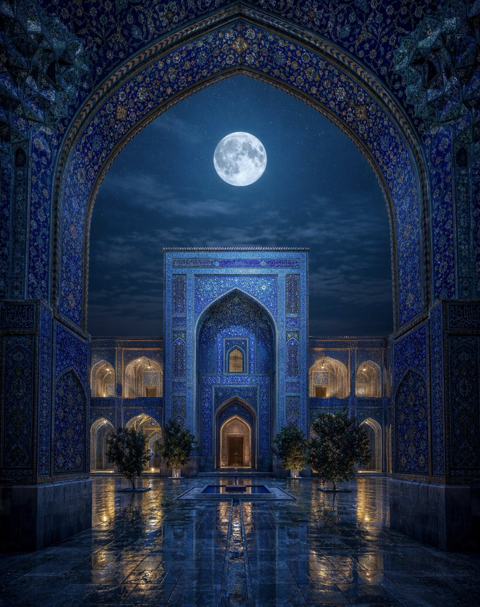 aseelswaid9's tweet photo. One of my works, Blue Islamic Architecture https://t.co/b9Ip3wS4jS