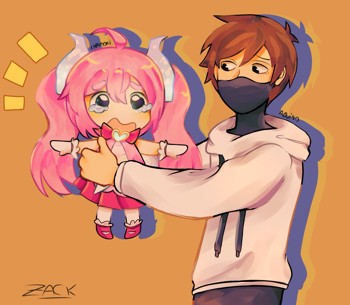 Zack_TheRabbit's tweet photo. Amo este duo c: 
#chibmin #Aquinofanart #dedsafio4 #DEDSAFIOfanart https://t.co/akkPloN3cr