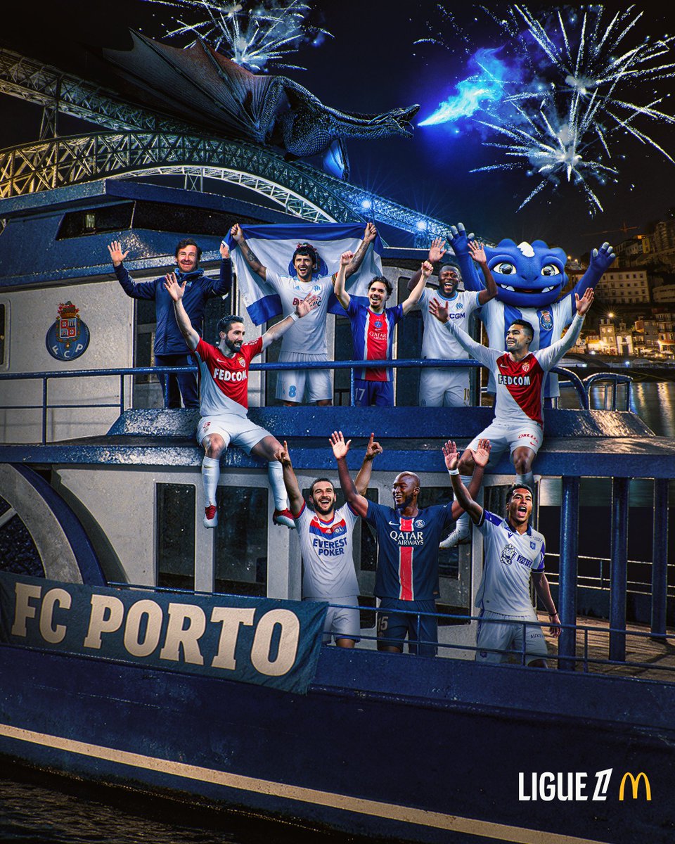 Ligue1_POR's tweet photo. Raça de Dragão, história e muitas conquistas. 🐉

Do Porto para o mundo, são 133 anos a honrar o azul e branco. Parabéns, @FCPorto! 🔵⚪ https://t.co/NmYQydlytO
