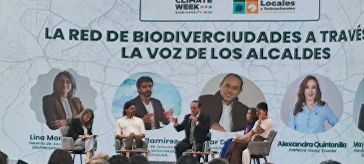 pcdnetwork's tweet photo. La Paz mayor César Dockweiler: economic crisis, El Niño, water crisis. His answer: a park on a former dump, solar EV charging, more waste plants.
El alcalde de La Paz responde con un parque en un antiguo botadero, carga solar y más plantas de residuos.
#ClimateWeekMedellin https://t.co/mJxHLDZ8ET