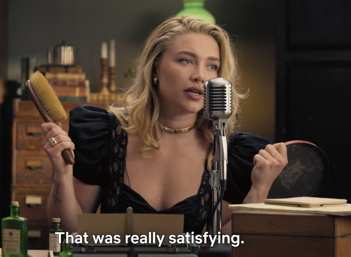 nmishik's tweet photo. florence doing asmr for east of eden while looking this gorgeous 😭 life is good man https://t.co/HDxdzaVxTr