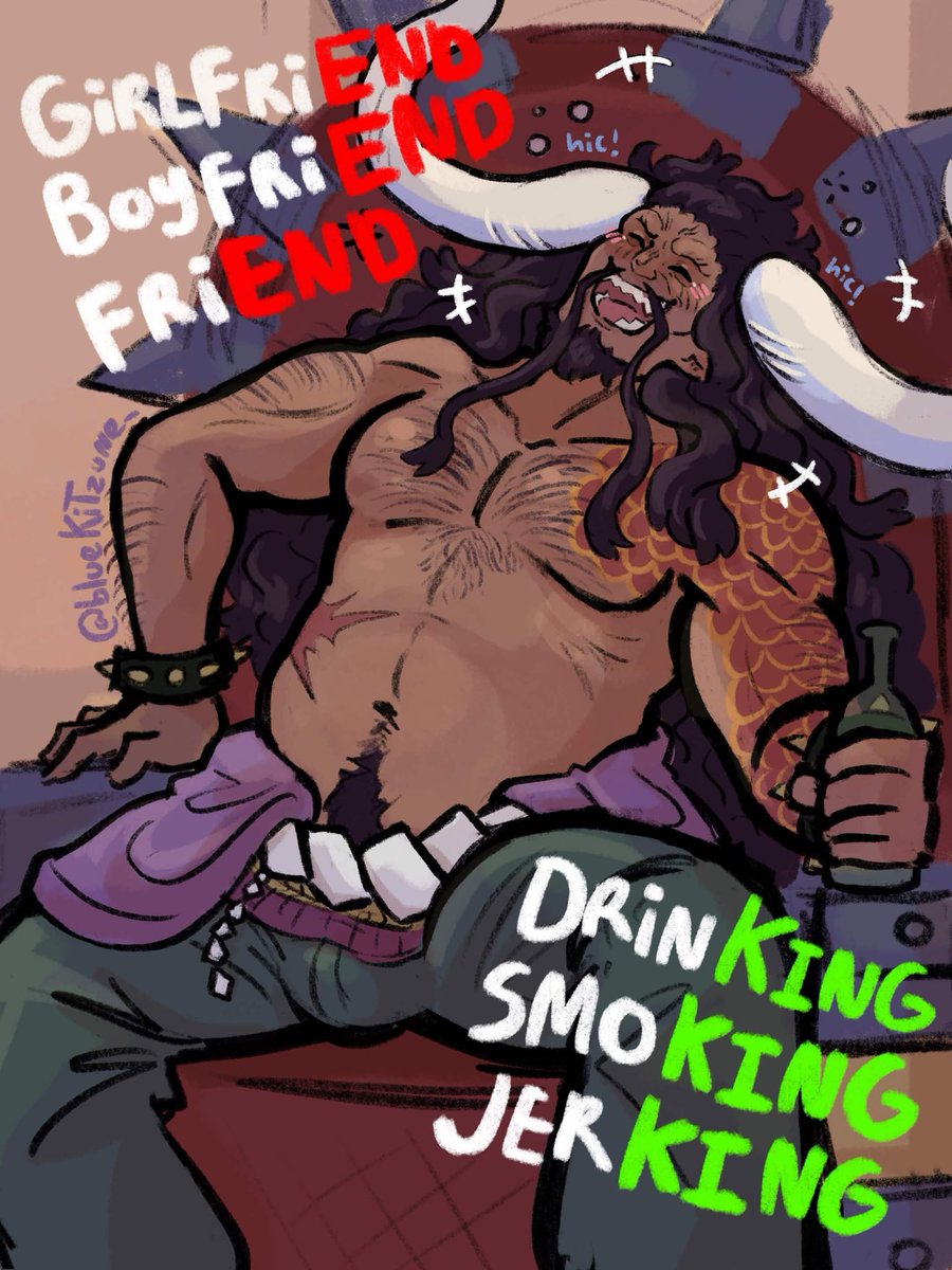 bluekitzune_'s tweet photo. He was gonna be aura farming at first but the urge to draw silly drunk Kaido was too strong to resist, woops
Can you tell I had fun with this one?
#OnePiece #Kaido https://t.co/Ik7woY6OH1