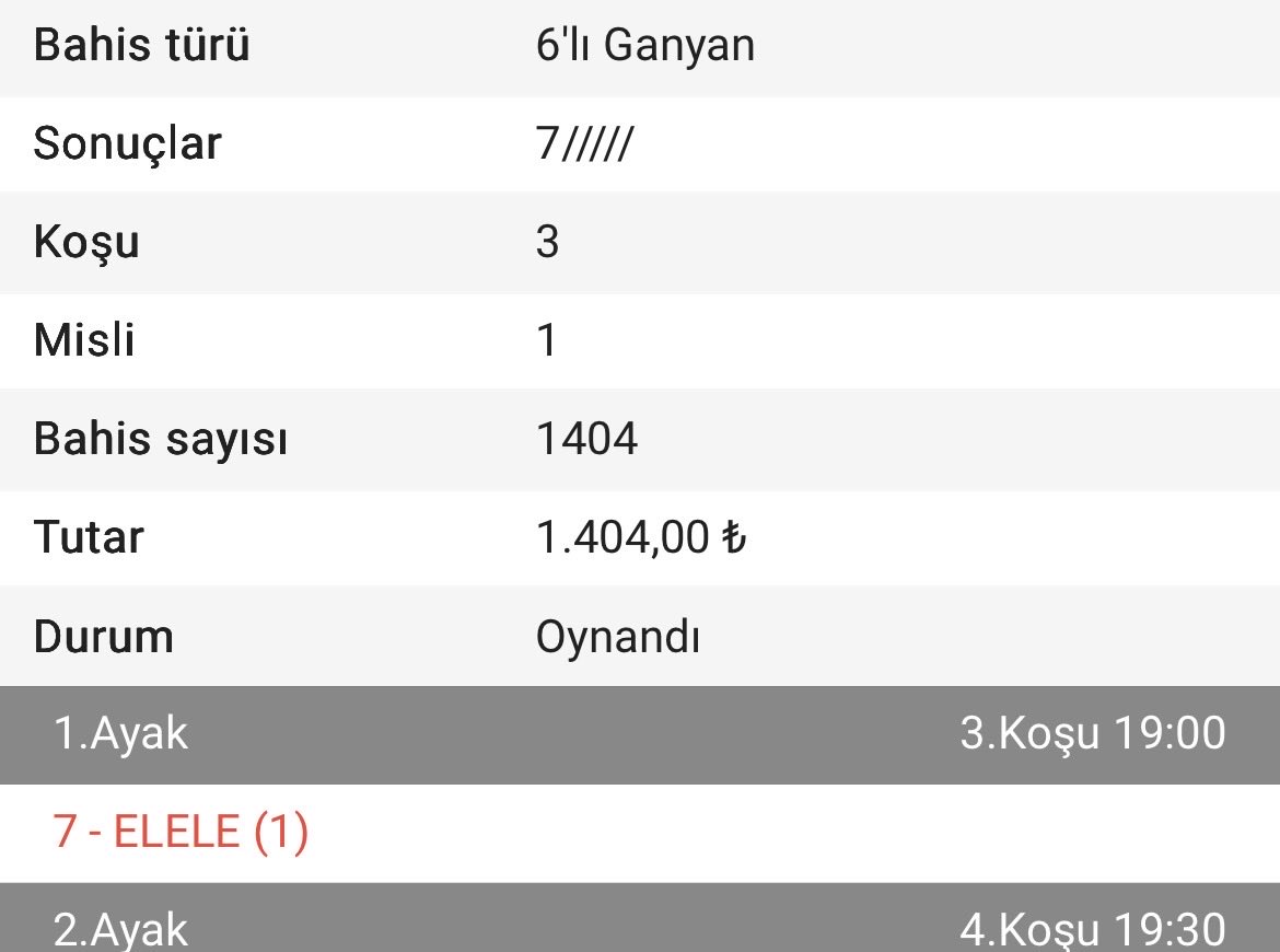 varant1000's tweet photo. Var mı babayiğit #urfa #ganyan #6lı https://t.co/OpicYzQ7fj