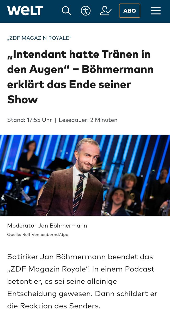 LilitThyra's tweet photo. Oh nein, jetzt habe ich auch Tränen in den Augen!...
Aber es sind Freudentränen!

Damit verabschiedet sich erst einmal einer der größten Hetzer aus dem ÖRR!

Seine Arena-Tour 2027 mit dem Rundfunk-Tanzorchester Ehrenfeld ist auch komplett gestrichen!

Leider laufen mit dem ZDF aber schon Gespräche über ein Nachfolgeformat... 🙄
Wie es aussieht wird er nicht lange Ruhe geben!