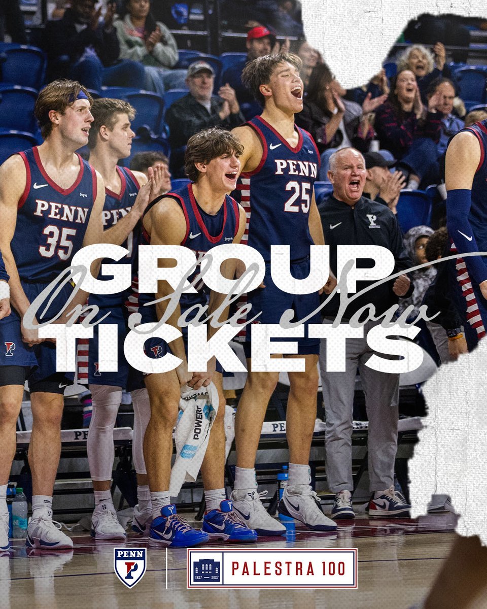 PennMBB's tweet photo. 𝐆𝐫𝐨𝐮𝐩 𝐓𝐢𝐜𝐤𝐞𝐭𝐬 🎟️   

Fans can now purchase group tickets for the upcoming 2026-27 season!

🔗: https://t.co/62V19MuvWl https://t.co/uT1VVnYYMy
