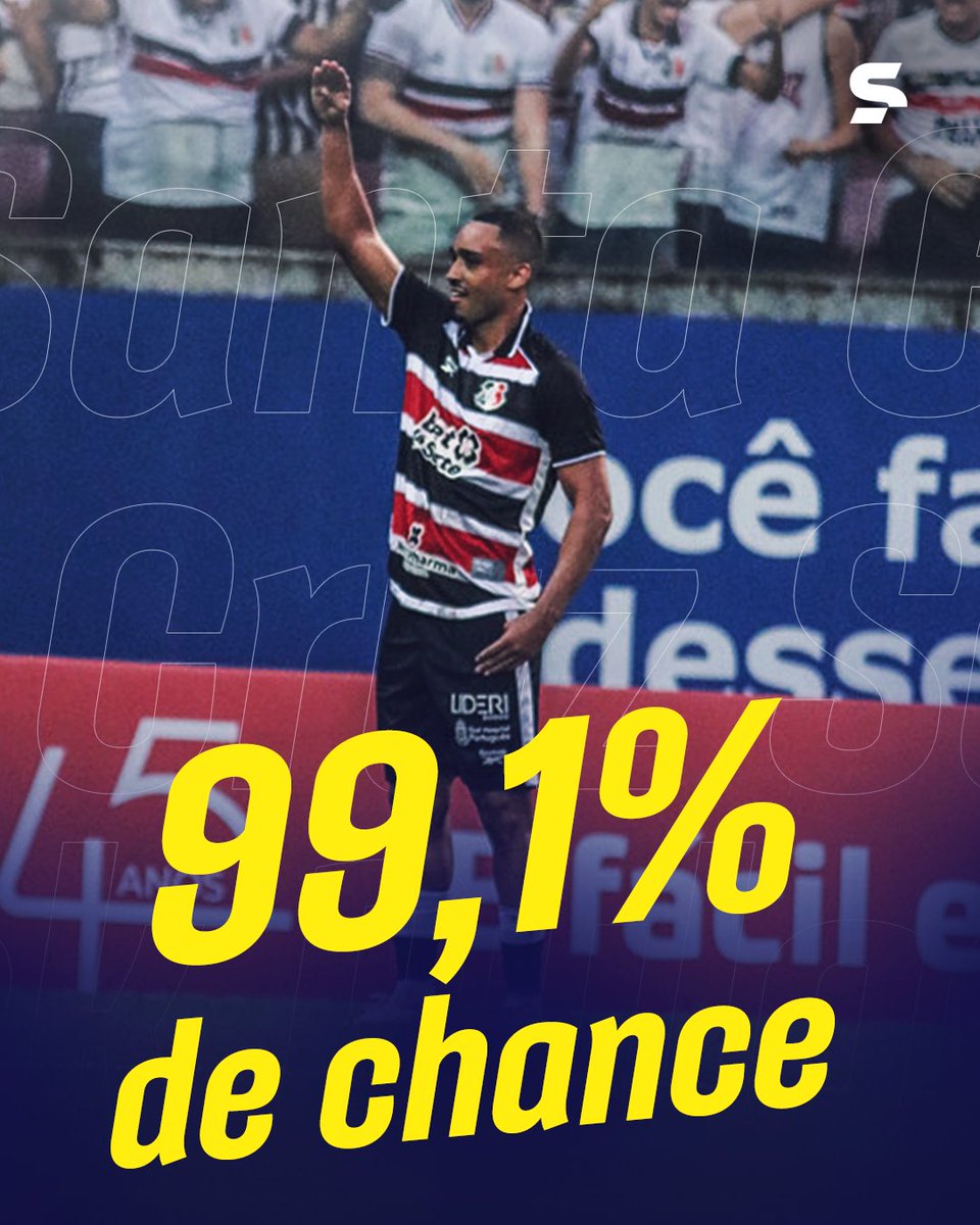 sportv's tweet photo. TÁ PERTINHO! 🐍

O Santa Cruz está cada vez mais perto da Série B! Após três vitórias em três jogos no quadrangular da Série C, o Tricolor chegou a 96,5% de chance de conquistar o acesso, segundo o Chance de Gol.

📸: Flickr Santa Cruz

#FutebolBrasileiro #SantaCruz #SerieB #SerieC