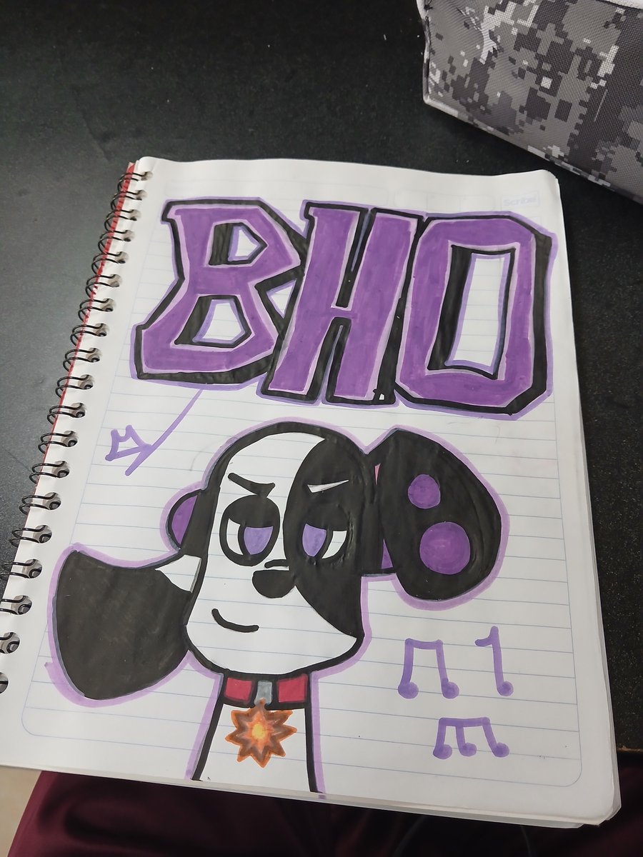 DogdayYT777's tweet photo. A GRAFFITI OF BHO. 😜😎💜🖤🤍🎵🎶

#101DalmatianStreet #Save101DalmatianStreet #OC #Disney #Graffiti #GraffitiDraw https://t.co/0AzrVSQNNl