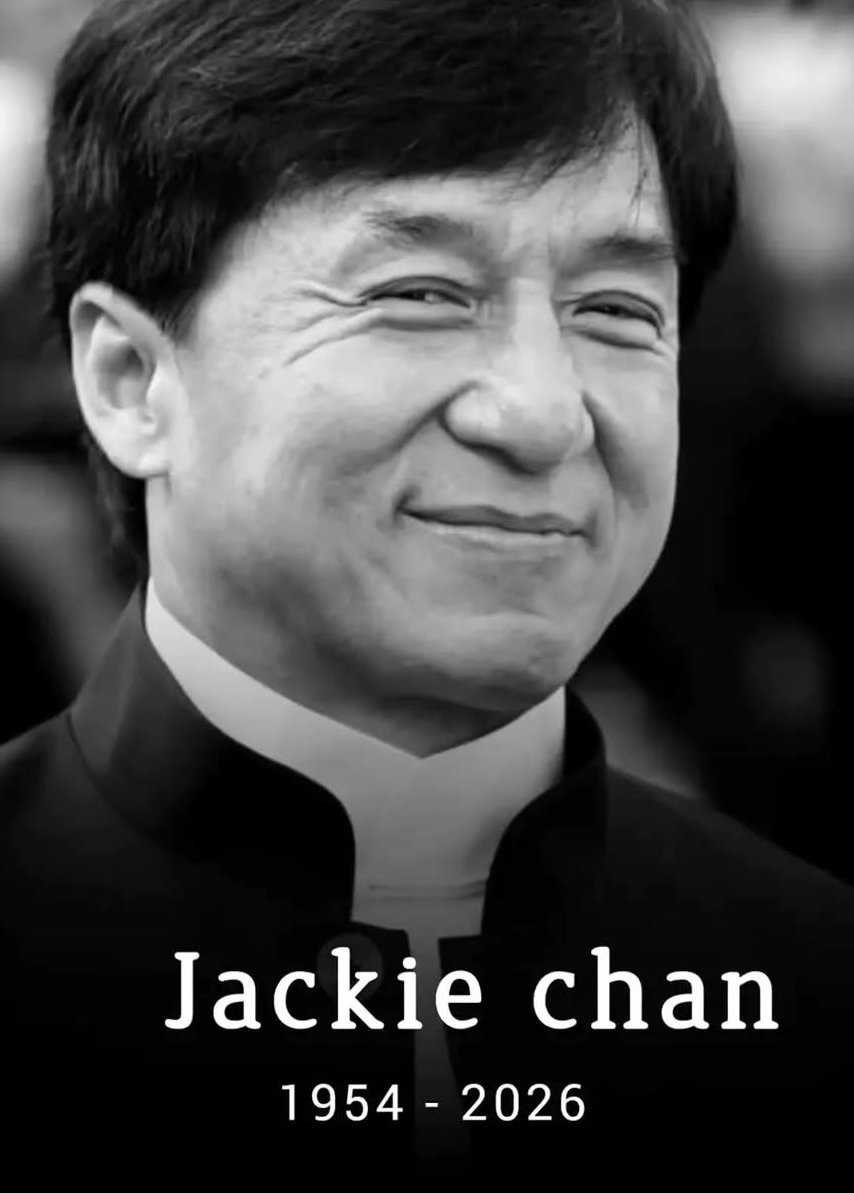 _b_lun's tweet photo. Why are people trolling over Jackie Chan life? There are rumors of his death which are false https://t.co/UG4s5f6gAP