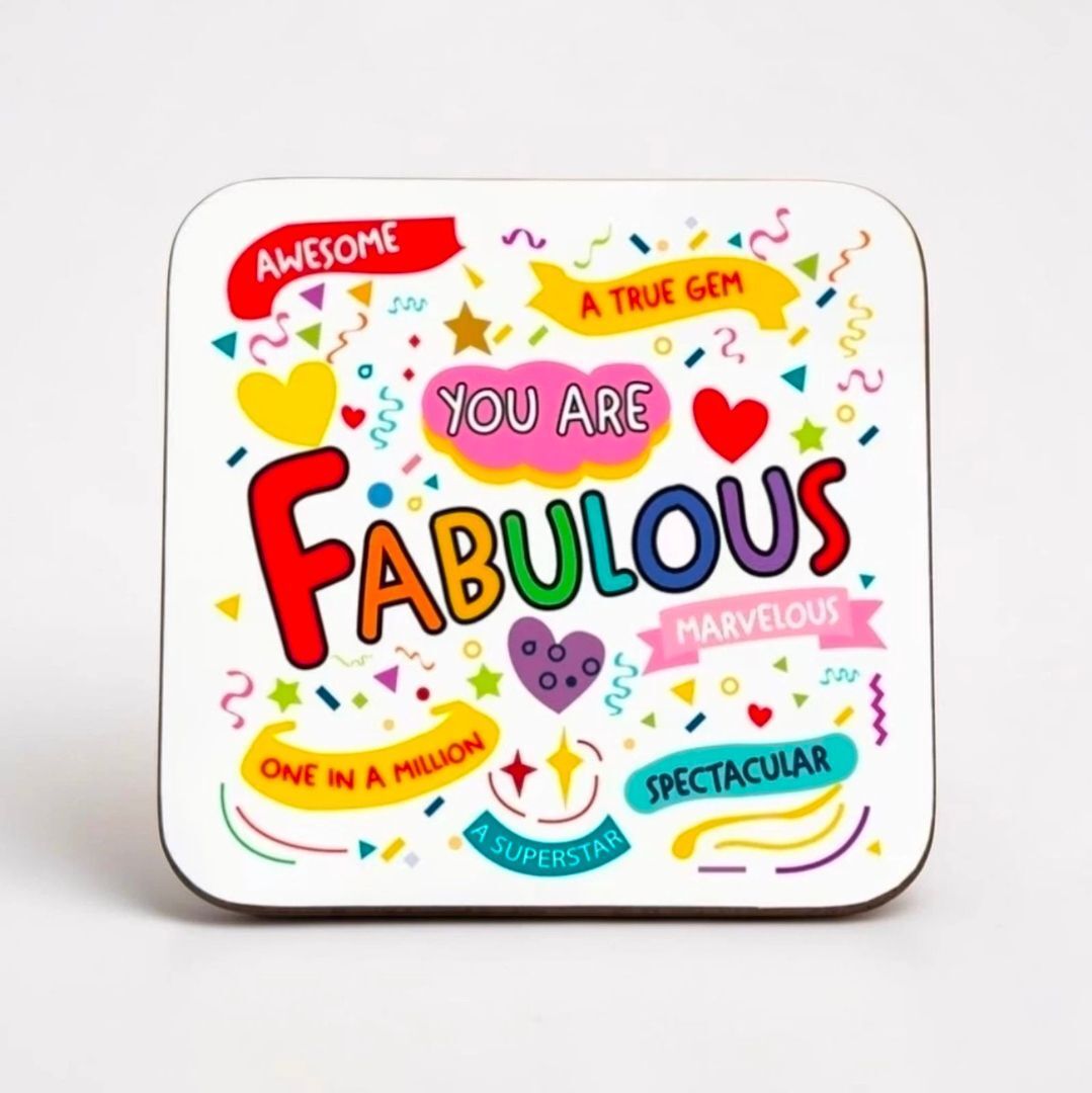 CM_Hearts's tweet photo. Our colourful "You Are Fabulous" coaster is here! 🌈💖

The perfect little gift to brighten someone's day and make every tea or coffee break extra special. ☕✨

🎁 Available now: https://t.co/z8REA1EPTy https://t.co/U1N31mS96G
