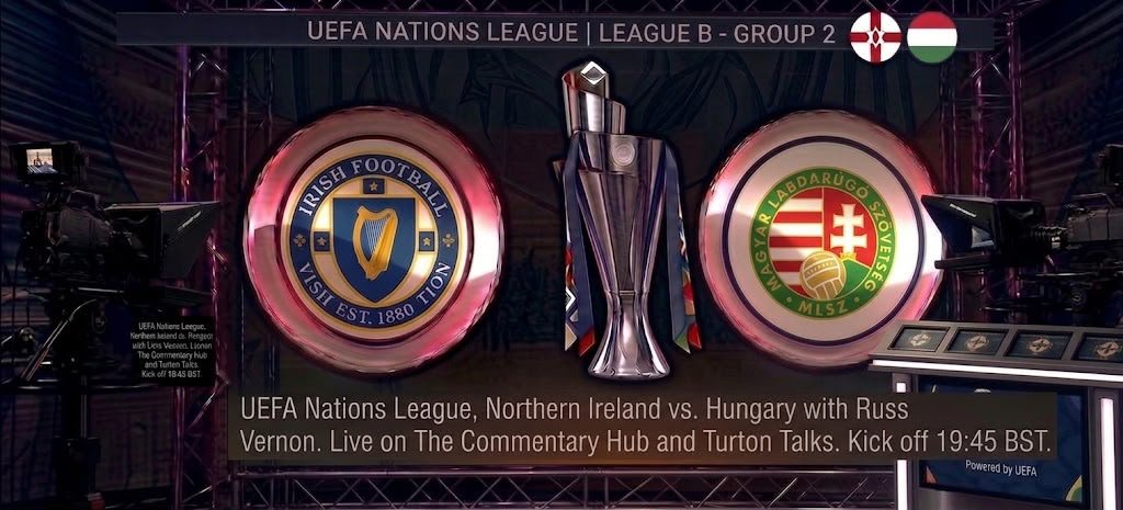 CommentaryLive1's tweet photo. TONIGHT

🟢 NORTHERN IRELAND vs HUNGARY 🔴

⚽️ LIVE ALT COMMS🎙️

Join @Sports_journo_X  on The Commentary Hub for live coverage of Northern Ireland v Hungary!

🕑 Kick-off 19:45 UK

📻 Listen live on The Commentary Hub!

Like and subscribe on YouTube 

#NorthernIreland #Hungary https://t.co/CiHfz5HHhI