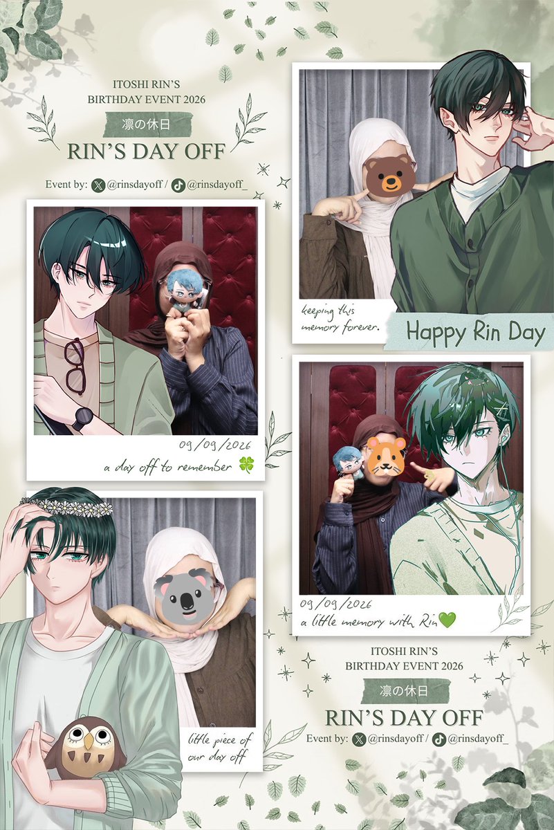 almondto0fu's tweet photo. Akhirnya foto ama rin yey🥳🦉thank you so much to all panitia &amp; artists of RinsDayOff!! 🫶🏻💐 acaranya kemarin super duper seru, had SO MUCH FUN 😭 thank you for making Rin’s birthday so special!! ✨
@rinsdayoff #RinsDayOff2026 🦉 https://t.co/Mri1EkaBHd
