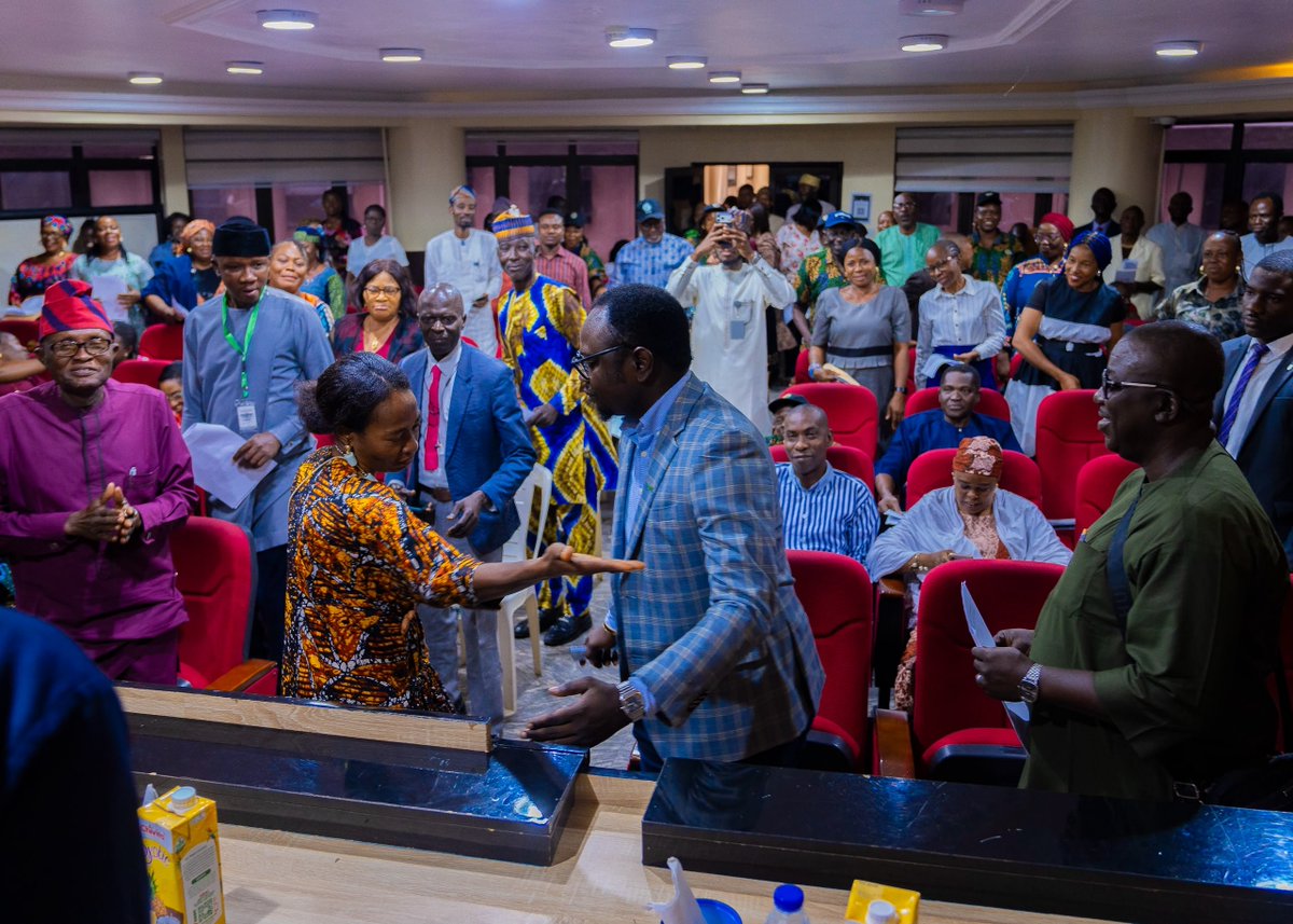 ayowisdom_'s tweet photo. Today, I joined the leadership and members of the Joint Union Negotiating Council of the Federal Ministry of Youth Development in celebrating the 2026 Union Week. It was an opportunity to appreciate the dedication of our staff and remind ourselves that, despite our different responsibilities, we share one common purpose: to serve Nigerian youth and to serve them well.

I believe the relationship between management and staff must always be built on dialogue, mutual respect and understanding. Our unions should not only come together when there are challenges; they should be partners in building a Ministry where people are respected, good work is encouraged and everyone has the opportunity to give their best.

I congratulate the leadership and members of the Joint Union Negotiating Council and wish everyone a successful and memorable Union Week celebration.

#YouthDevelopment #UnionWeek2026 #Teamwork #OneTeam