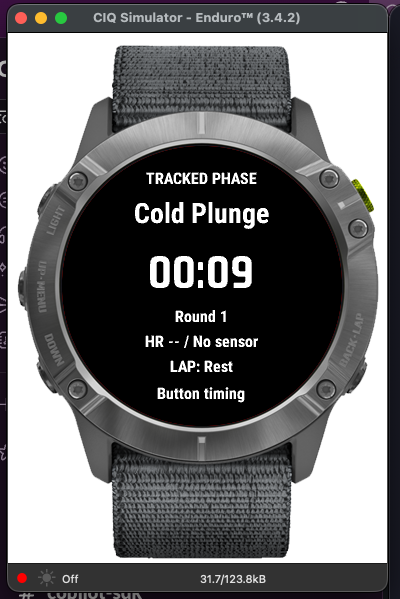 spboyer's tweet photo. Playing around with creating @Garmin apps with GitHub App.  Beautiful integration, launches the CIQ Simulator, walks through the app. #githubapp https://t.co/UnPiqsmYfI