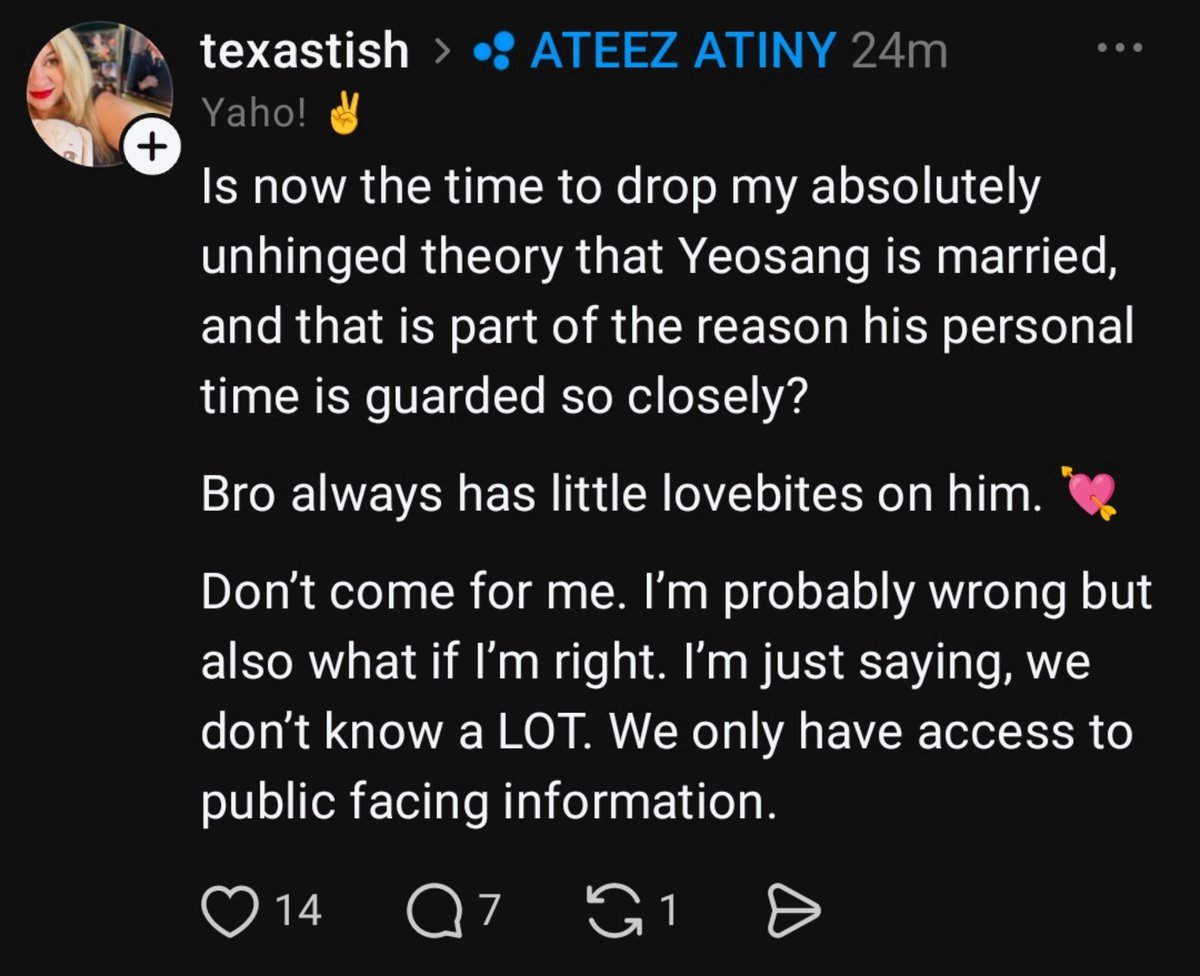 yeosobsession's tweet photo. Some insane things are happening on thread right now, just to excuse Yeosang's mistreatment 😭 https://t.co/OYhKjcAH34