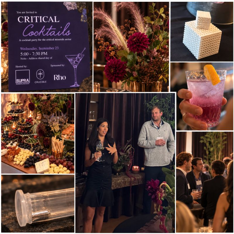Melt_Dem's tweet photo. .@CrucibleCap hosted a party for Supra (@CriticalJordan &amp; @CriticalKatie) - they even brought sample polymer sponges and ultra high purity gallium they separated and refined 

https://t.co/jOYoAkP2sl

florals and tablescapes by moi, thanks to the team esp Kelly and Allie 🫡 https://t.co/XVqQFpa3qG