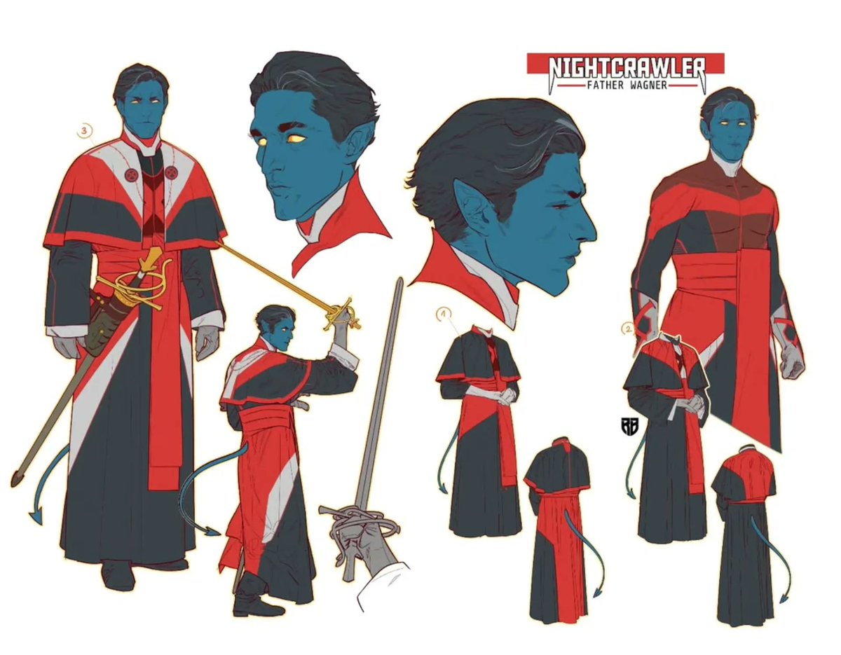 proxy616's tweet photo. #xspoilers Midnight X-Men Nightcrawler by RB Silva https://t.co/TkIVDsUR8r