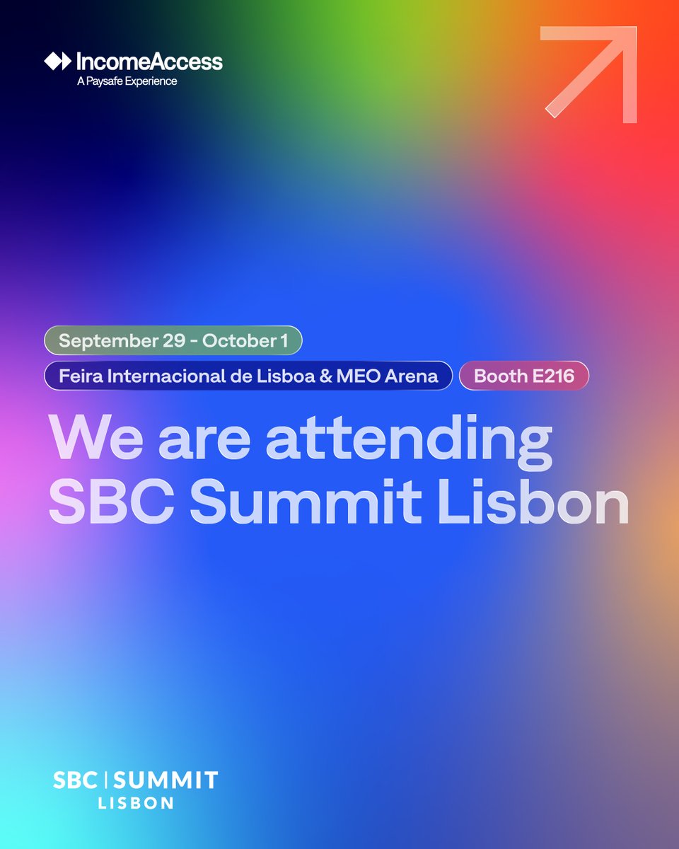 IncomeAccess's tweet photo. 🚀 We're live at SBC Summit Lisbon and G2E Las Vegas!

Our team is on the ground and ready to connect with partners and affiliates. Stop by booth E216 or stand 3809 and say hello. 👋

#SBCSummit #G2E2026 #iGaming #AffiliateMarketing #IncomeAccess #Paysafe https://t.co/PC4bzUVw3x