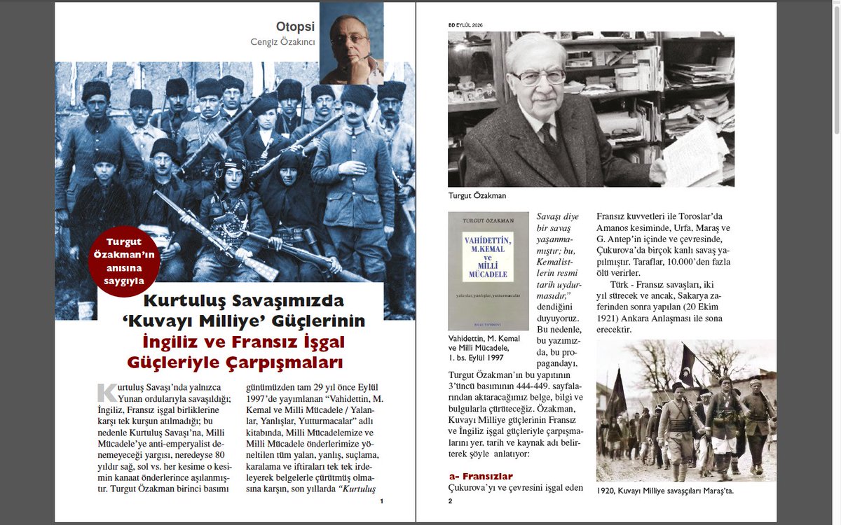 cengizozakinci's tweet photo. Milli Mücadeleye, Kurtuluş Savaşımıza, önderlerimize, Türk Devrimine ve Cumhuriyetimizin kuruluş ilkelerine saldırmayı meslek edinmiş Anglo-CIA'sal  propagandistlerin yalan ve iftiralarını tek tek çürüten  TURGUT ÖZAKMAN'I ARAMIZDAN AYRILIŞININ 13. YILDÖNÜMÜNDE SAYGIYLA ANIYORUZ. https://t.co/713w1w4Cpd