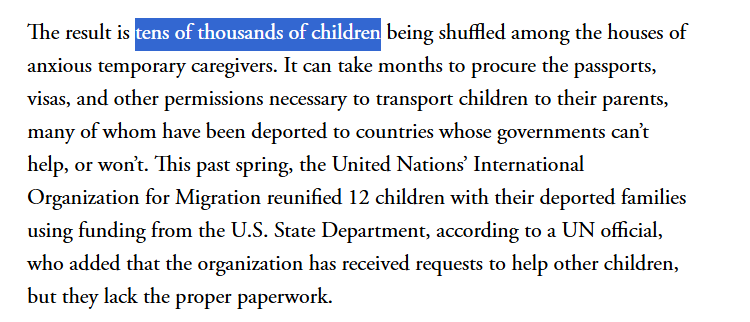 ReichlinMelnick's tweet photo. "Tens of thousands of children" have been separated from their parents after ICE deported them before they could reunite. https://t.co/JF9LIvedbh