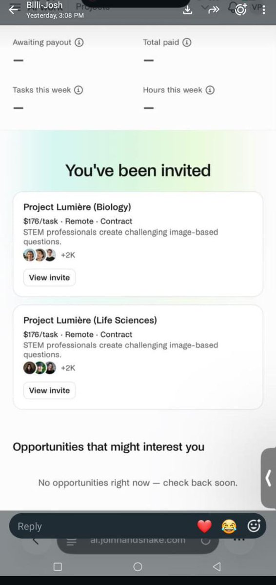 5Dotts's tweet photo. 🚀 Are you Looking for Handshake projects to work on?

💼 Already have a Handshake account with this project and need support completing your tasks? Send a DM.

#Handshake #Jobs https://t.co/Lxh9qxovEo