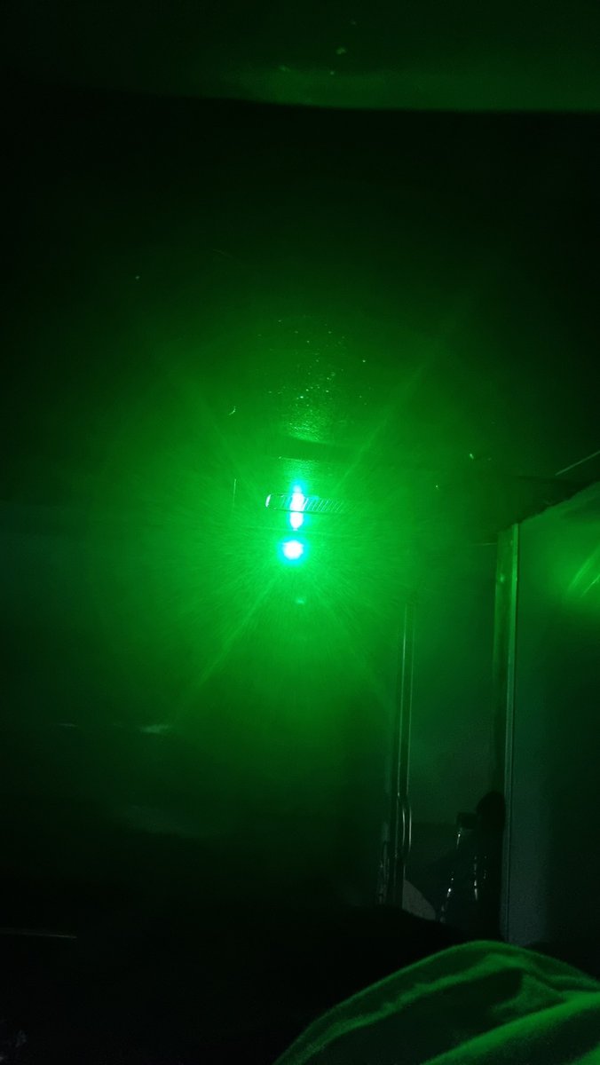 HumorDetected's tweet photo. @RailwaySeva @SWRRLY

What the hell is this bright green light?

It seems I can't turn it off. It's such a pain to the eyes https://t.co/ljLFjv7Xui