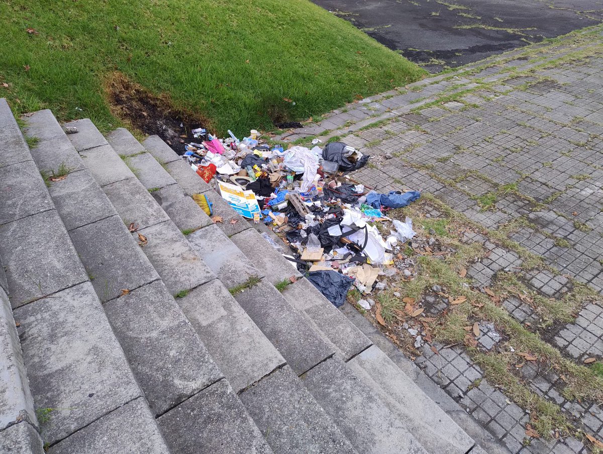 SomosCrisol's tweet photo. @Uaesp @BogotaLimpiaSAS Mil gracias por la gestión y el reporte, sin embargo, como les comenté, el habitante de calle dejó abandonado una parte de los residuos, en la zona de las escaleras del parque. Y  por otro lado, en la madrugada de hoy, debieron dejar restos de obra ahí cerca al punto ...🙁🥺😕☹️ https://t.co/UbJQd8zMEZ