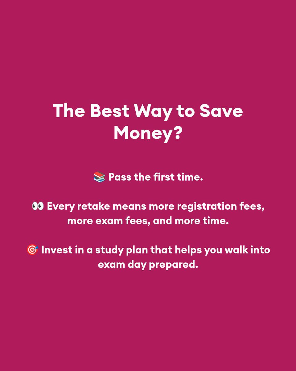 BeckerAcct's tweet photo. Real talk: the CPA Exam is an investment. 💸

Most candidates spend around $1,400 on exam fees alone, not including study materials or retakes.

Every passed section saves time, money, and stress.

Read more: https://t.co/TljBImNraG https://t.co/lUGqr5Cdyc