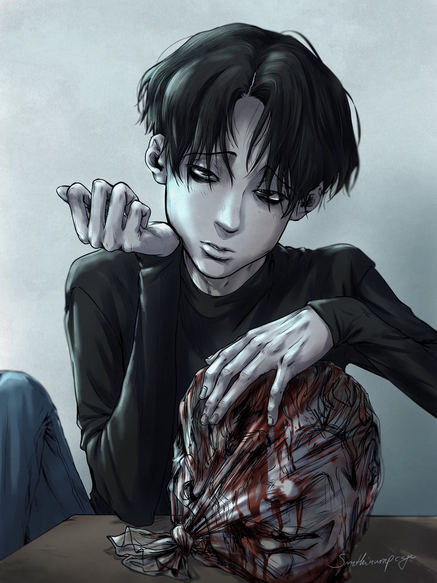 smthinurripcage's tweet photo. #killingstalking #killingstalkingfanart #yoonbum #yoonbumfanart #gore #digitalart @kooo_gi 
beheaded and mogged https://t.co/FGDuuStpef