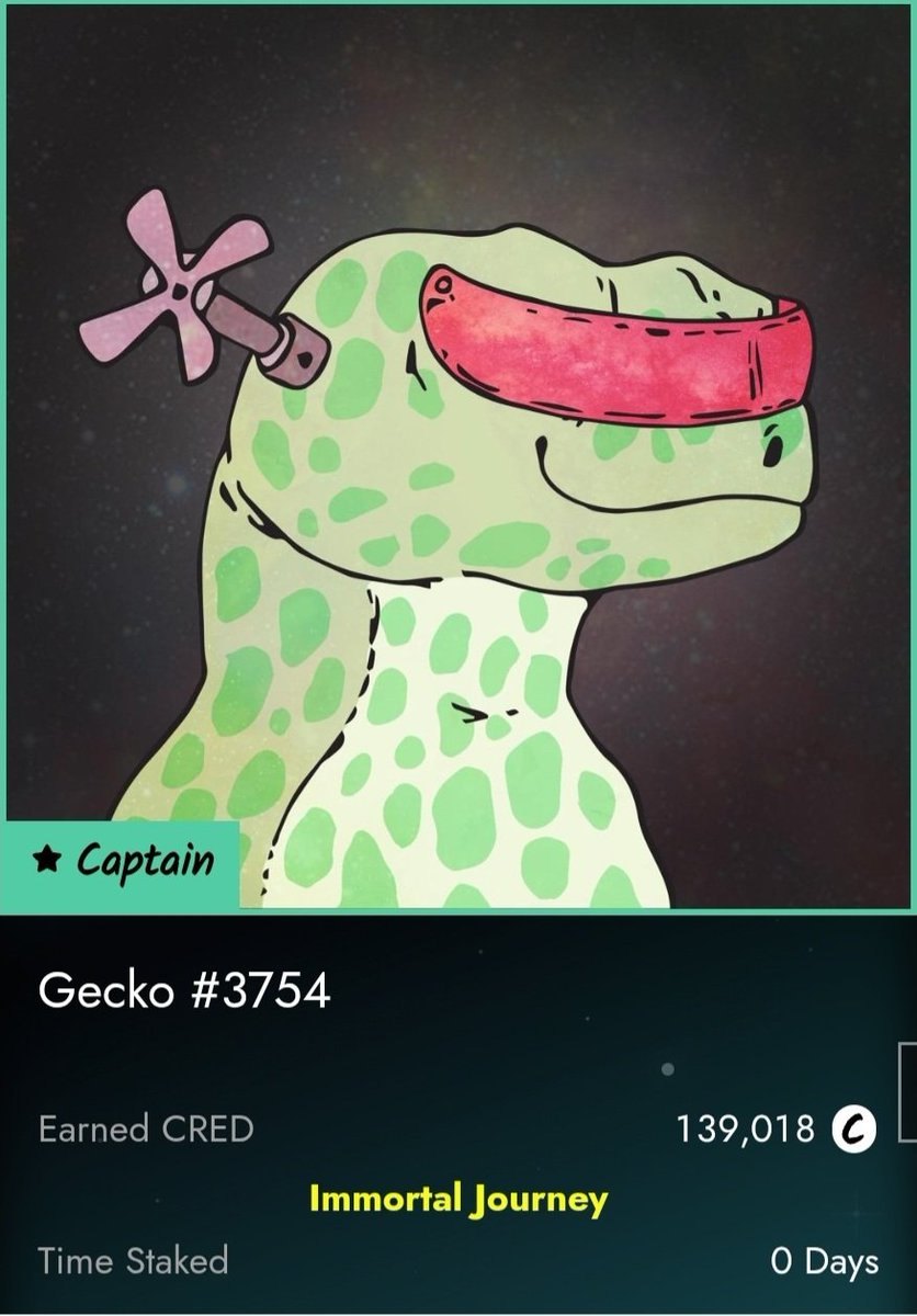 hansdizzle's tweet photo. GM @GalacticGeckoSG! Look at me, I'm the captain now.

Took a while, but we're finally in the garage and headed to Valhalla now 🚀 https://t.co/CDRiij4dKI