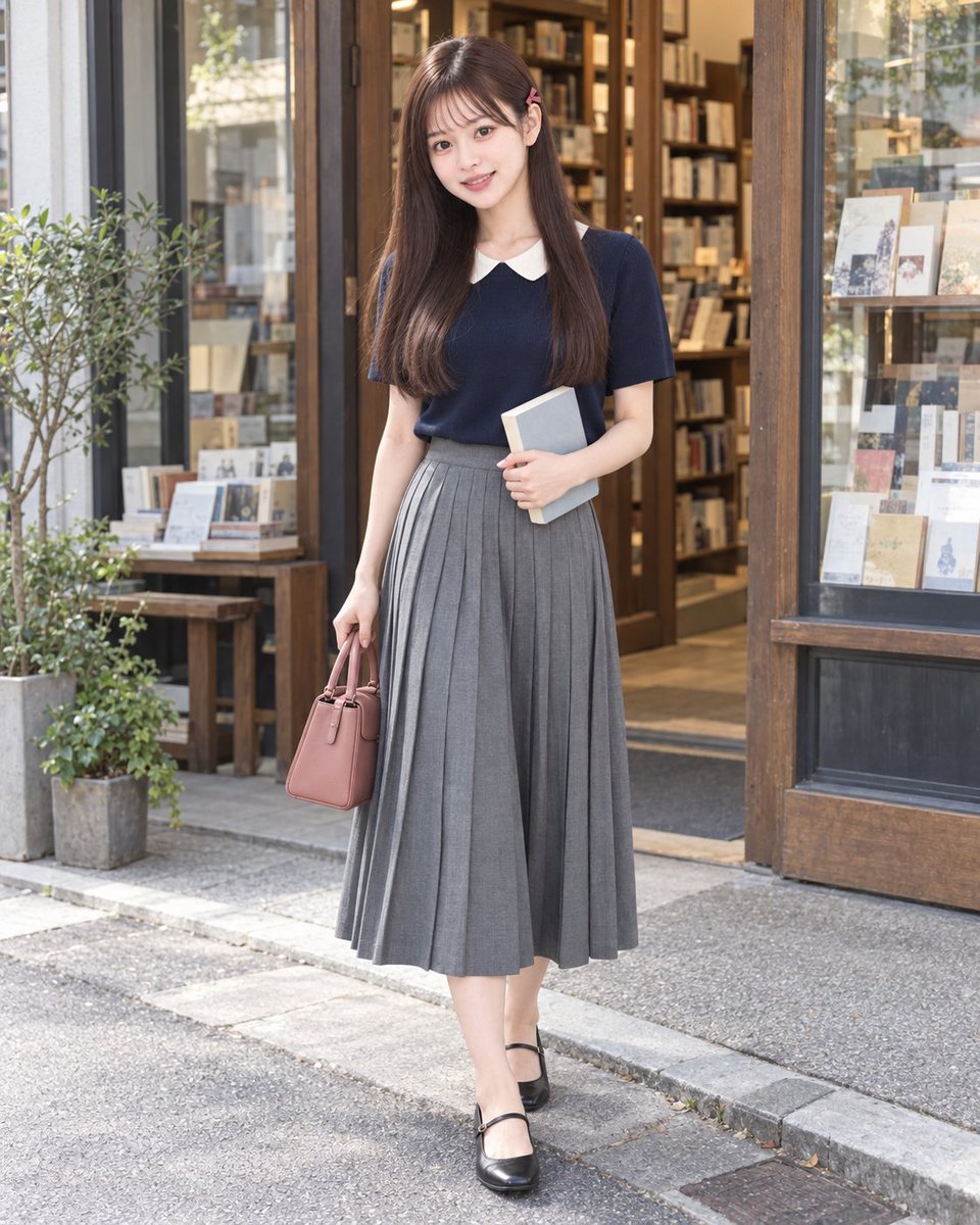 AiRis_project's tweet photo. こんにちは、彩��です❤️

今日は本屋さんへ。
小さな襟のニットに、お気に入りのバッグを合わせました。

表紙に惹かれて手に取った一冊。
読み始める前の、わくわくする時間が好きです。
みんなのおすすめも教えてね。

#AiRis #アイリス
#九条彩葉 #AIアイドル https://t.co/RAfq1XPc8C