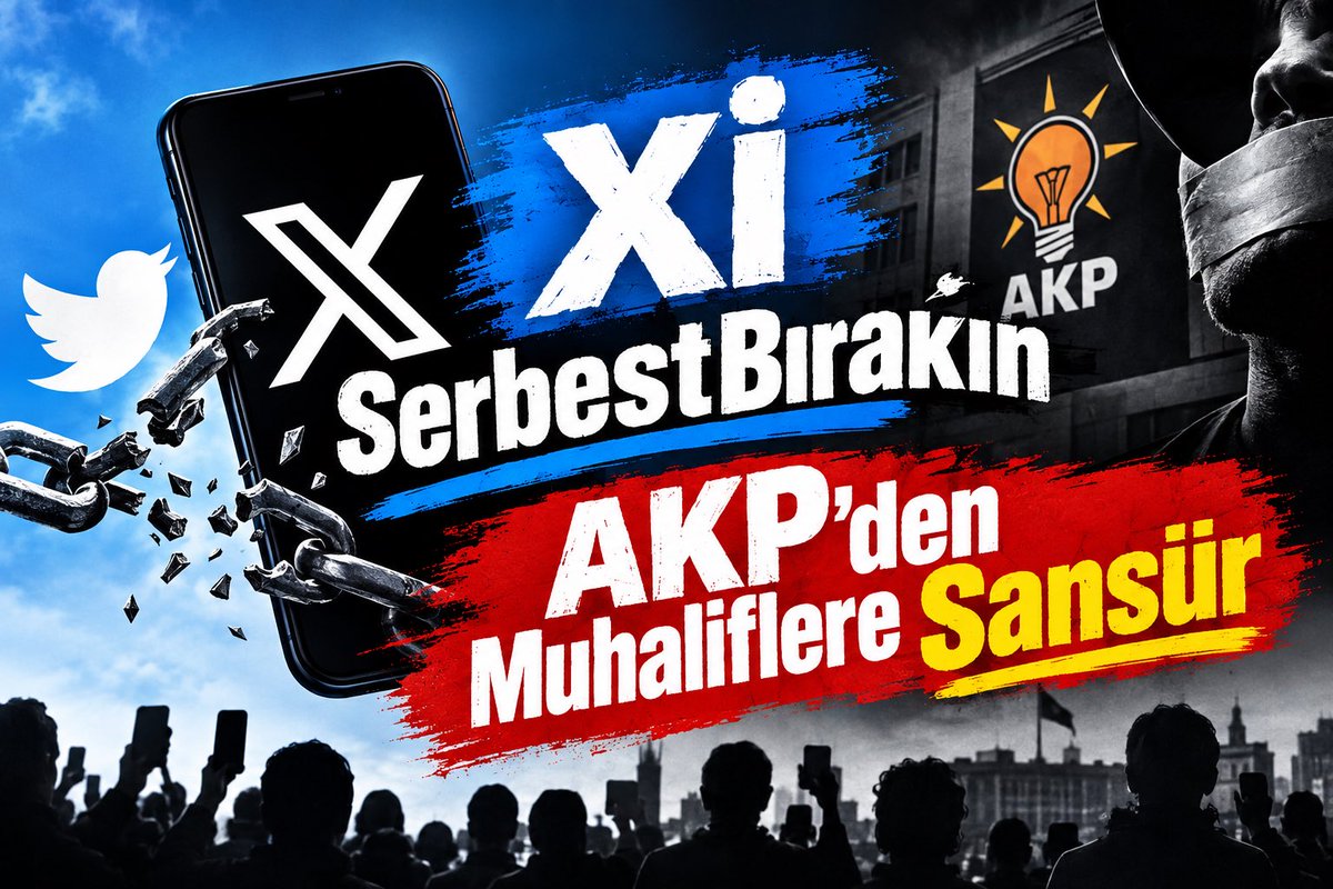 ProfAtak29's tweet photo. 29. hesaptan devam ediyorum. 120 bin takipçili hesabım 1.5 yıl önce kapandı. Arada açtığım 27 hesap da kapandı!

Takip edin; @ProfAtak29 lütfen

Xi SerbestBırakın
AKPden MuhaliflereSansür
#FurkanaSistematikZulüm
#AdanaAdliyeOnü
AdaletIstemek SuçDeğil
Kardeşlerimizi SerbestBırakın https://t.co/xPPoZCr2kj