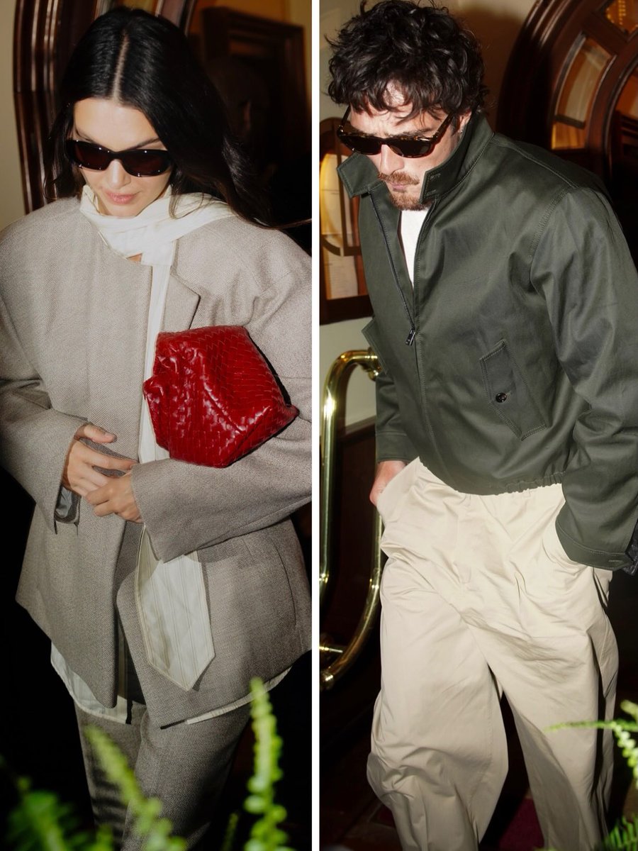 celebthru's tweet photo. (26/09) — Kendall Jenner and Jacob Elordi having DINNER in Milan 📸 https://t.co/RvGpYuJqix