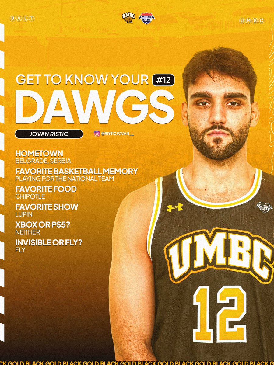 UMBC_MBB's tweet photo. Get to know your 2026-27 Dawgs…

Next up, from 🇷🇸, Jovan Ristic

#RetrieverNation #GoDawgs https://t.co/E5NIK4ZQBB