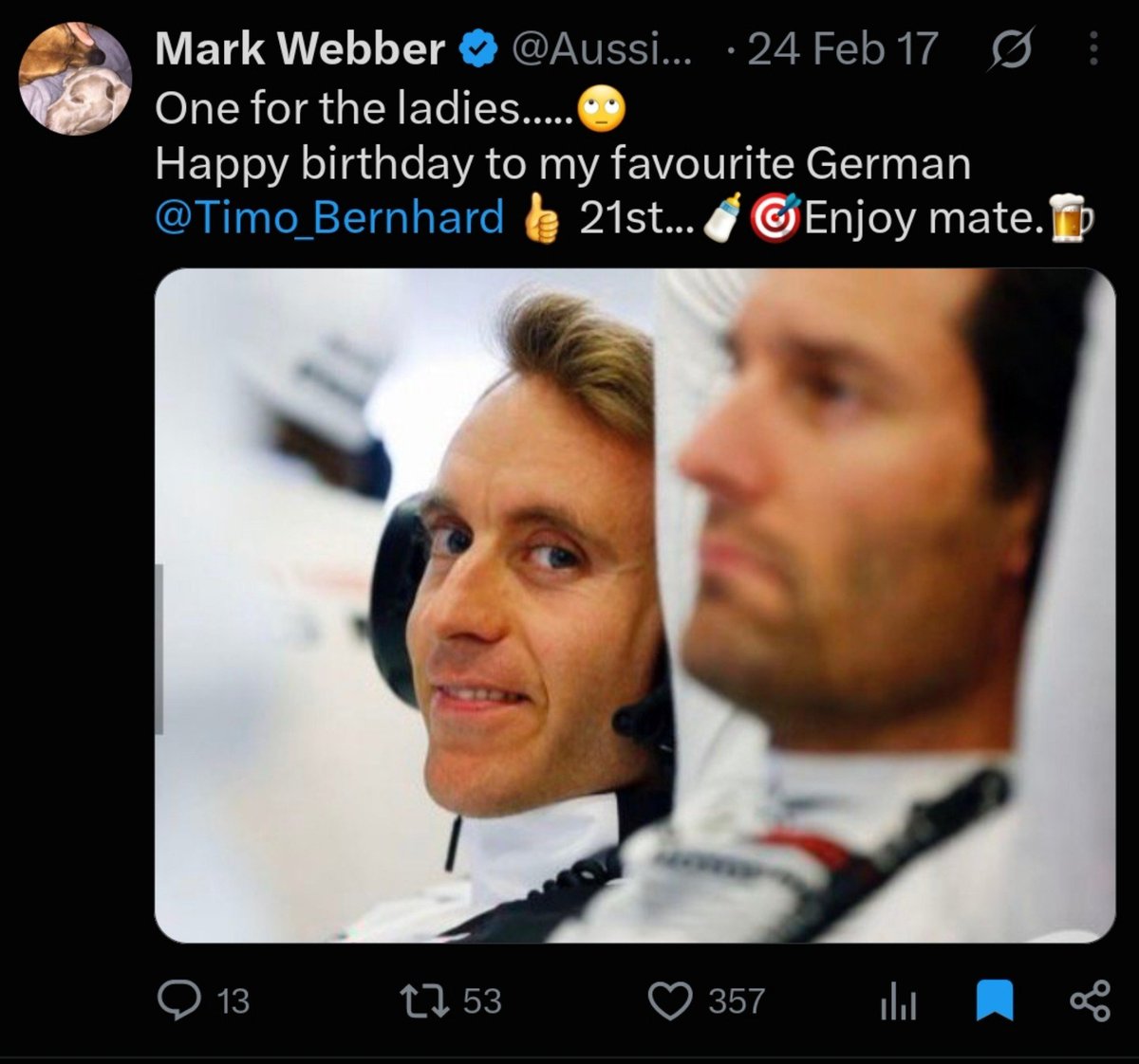VettelSeb05's tweet photo. of course, Mark, of course 😏 https://t.co/QPRD2w6jgW