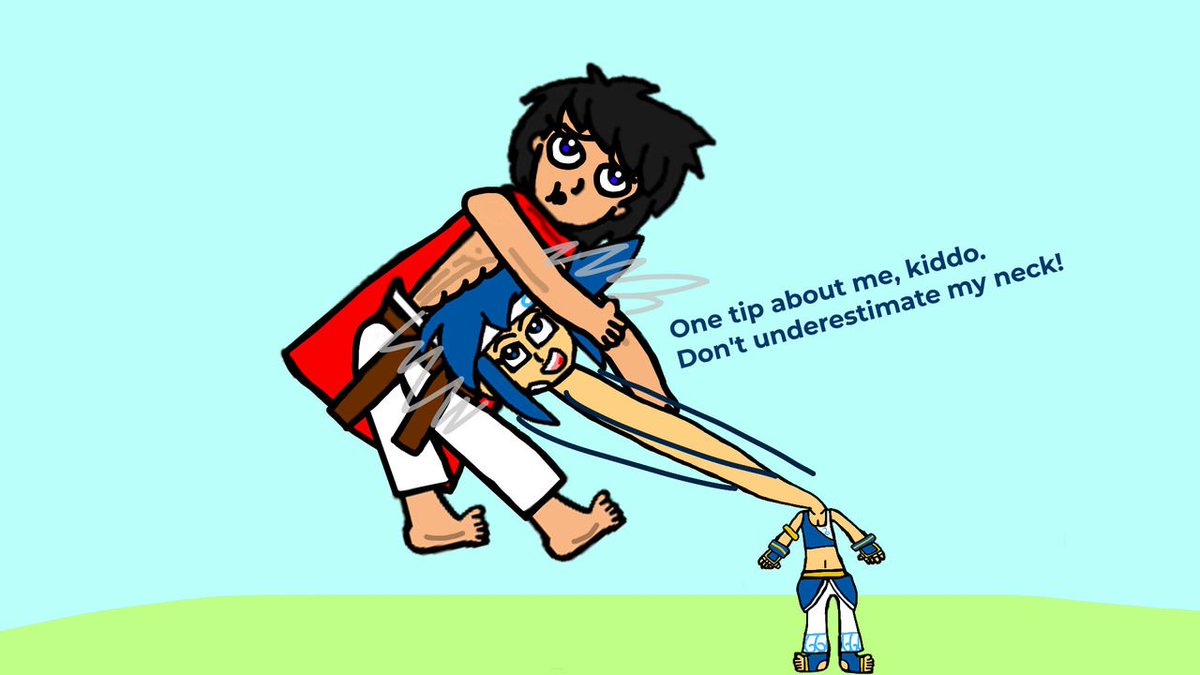 unknown111_222's tweet photo. Happy birthday @MinionKingKarl 

Mason decided to challenge her, as Ran taugh him a lesson about her c:

(He's fine and ready to continue >:) ) https://t.co/Y0PcDKdTwx