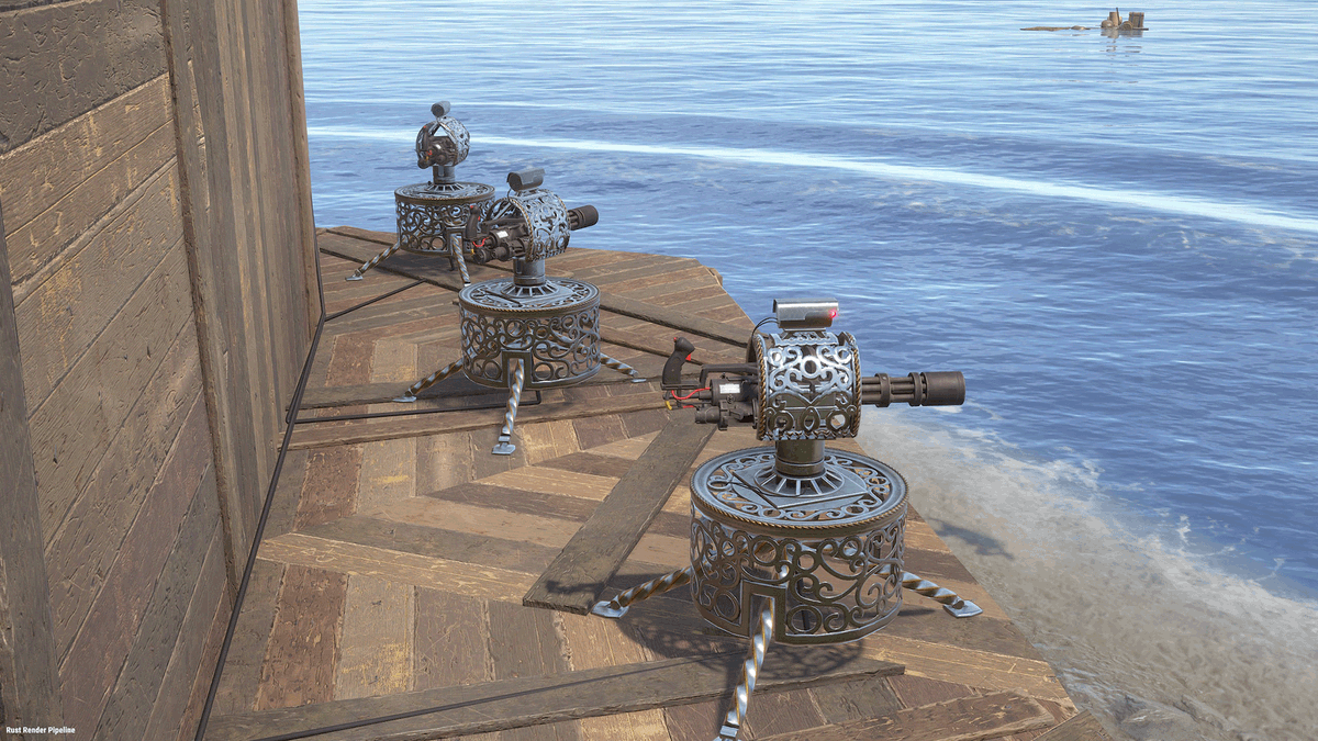 domch1_'s tweet photo. Hey everyone! Introducing the Wrought Iron Turret for @playrust ! Miniguns are not included. 
Vote “Up” using the link below. Thx for your support <3 https://t.co/TcKDiEnsNF
@gerrmanman @Helkus @HedgesnVideos #rustskins https://t.co/vIN7onyarx