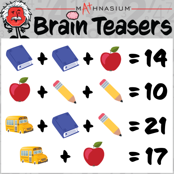 TurlockMath's tweet photo. Ready for a back-to-school brain workout? 🧠

Crack this final question: 🚌 + 🍎 x ✏️ = ❓.

Drop your answer in the comments and tag a friend to challenge them too 👇 (Hint: Don’t forget the order of operations!) #Mathnasium #BrainTeaser #BackToSchool https://t.co/SDuYvzXO8q