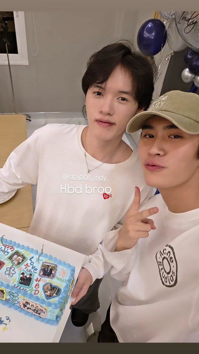 nongsiii's tweet photo. Happy Birthday Indy 🎂🤍🥰

#Gemini_NT #เจมีไนน์ https://t.co/6vwP73n7II
