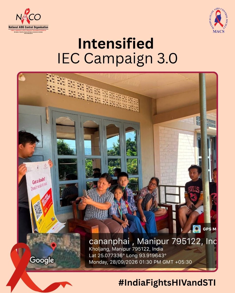 ManipurAIDS's tweet photo. Manipur State AIDS Control Society (MACS) is taking HIV &amp; STI information straight to every doorstep in Manipur.
Also Promoting Self Risk Assessment about the risk of HIV &amp; STI. #IndiaFightsHIVandSTI #KnowYourHIVStatus #HIVAwareness #HIVPrevention
#EndAIDS #EndStigma @NACOINDIA https://t.co/zmt5LmgtL3
