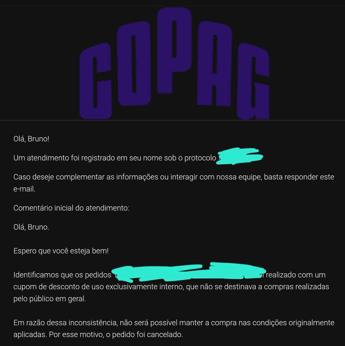 brunoblinkk's tweet photo. A copag poderia ter dado ao consumidor a opção de pagar a diferença e manter os pedidos, mas não, optaram por cancelar pedidos de uma coleção cujo lançamento está sendo um show de horrores. Parabéns aos envolvidos. https://t.co/Ew6YcAhn6m