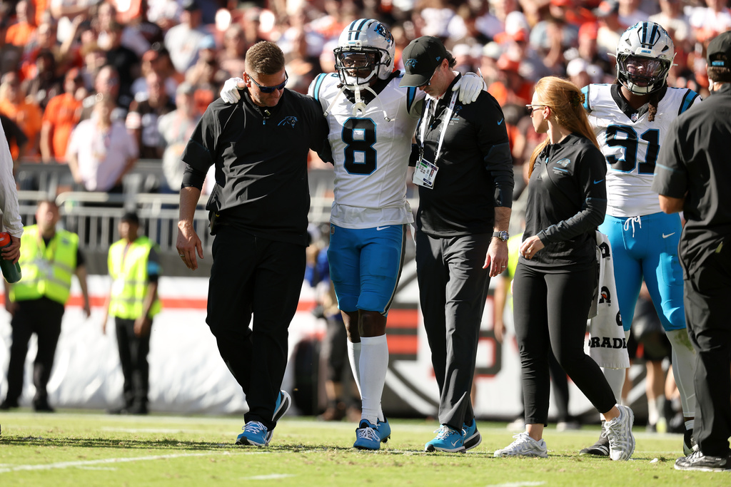 RapSheet's tweet photo. Sources: #Panthers star CB Jaycee Horn suffered a torn quad and is out indefinitely. One of the game's best. 

Horn will seek a second opinion, but he's headed for Injured Reserve and could be lost for the season. https://t.co/HINTtlOEtp